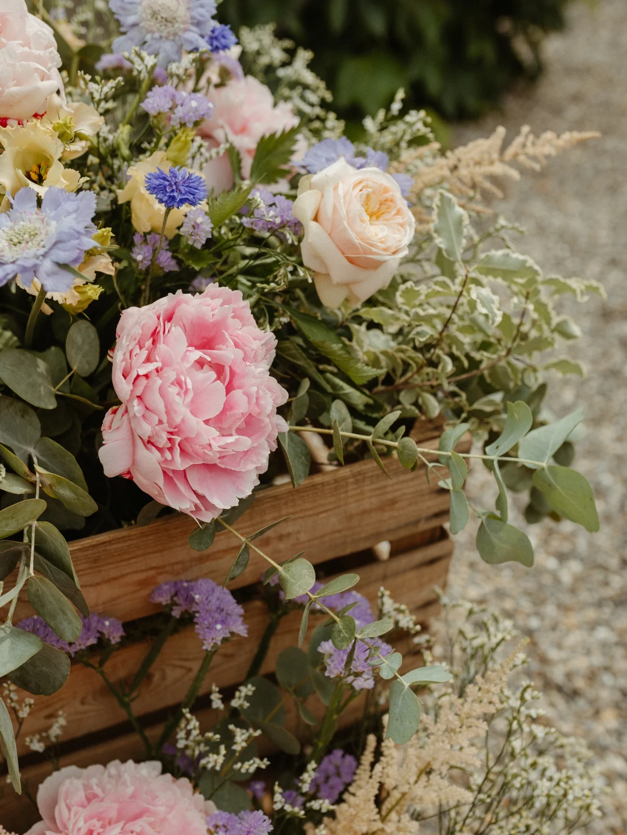 Mariage champêtre - bouquet et décor